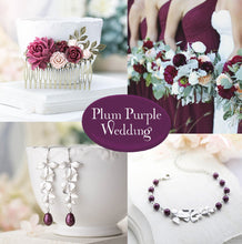 画像をギャラリービューアに読み込む, Plum Marsala Burgundy Wedding Bracelet Silver Bridal Bracelet Bridesmaid Gift Plum Purple Pearls Bracelet Wedding Jewelry Christmas Giftgift
