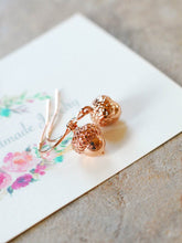 画像をギャラリービューアに読み込む, Rose Gold Acorn Earrings, Fall Jewelry, Autumn Jewellery, Gift for mom sister wife daughter girlfriend, Gift for her, Christmas Gift
