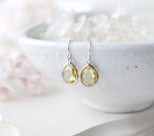 Load image into Gallery viewer, November Birthstone Citrine Earrings in Silver, November Birthday Gift for daughter mom sister wife Girlfriend, Citrine Jewelry
