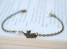 画像をギャラリービューアに読み込む, Rabbit Bracelet. Brass Bunny Bracelet. Easter Jewelry, Gift for Sisters, Gift for Daughters, Gift for BFF, Best friend Bracelet
